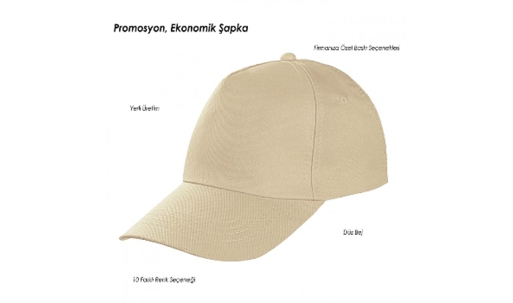 Promosyon Düz Renk Şapka  Yer Somunu